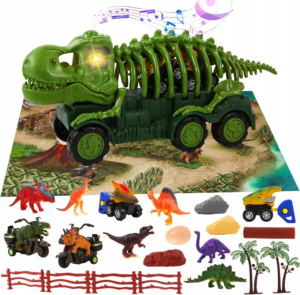 Samochód Szkielet Dinozaura z podświetleniem muzyką